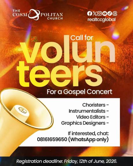Call for volunteers
